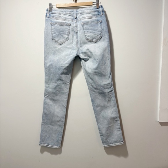 Driftwood Audrey High Rise Embroidered Side Trim Jeans Size 28 Straight Leg - Picture 3 of 16